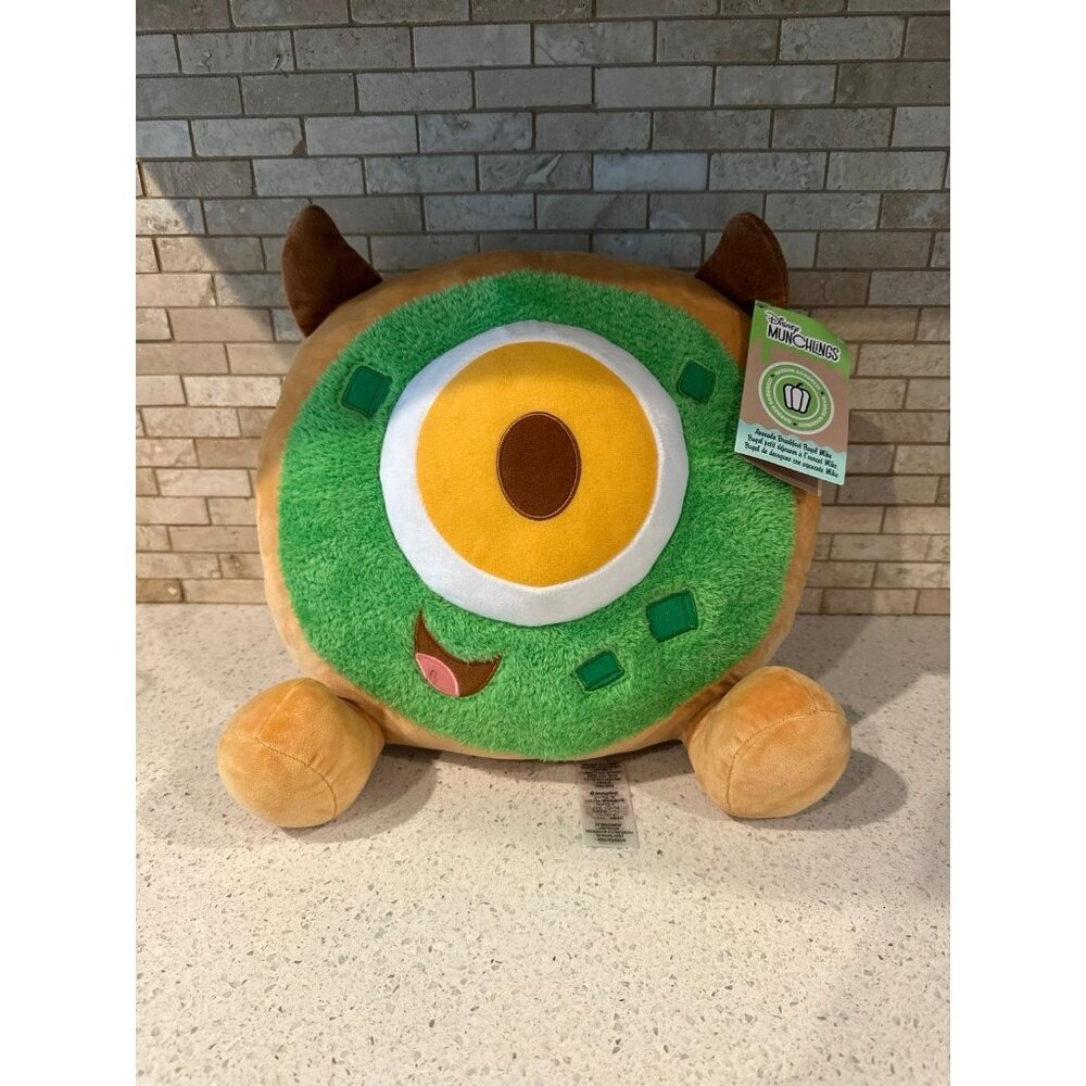 NWT DISNEY MIKE WAZOWSKI AVOCADO BREAKFAST‎ BAGEL MUNCHLINGS SCENTED PLUSH